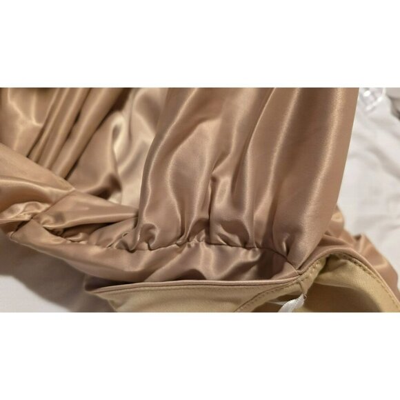Blithe LA Mini Dress Champagne Size Medium Formal Wedding Satin Coquette NWT Y2K - Picture 6 of 11